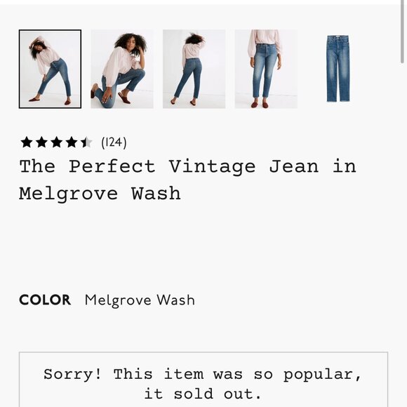 Madewell The Perfect Vintage Jean in Melgrove Wash - Picture 2 of 6